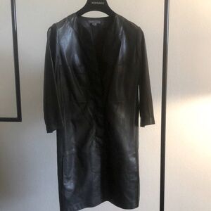 Vince lamb skin navy dress